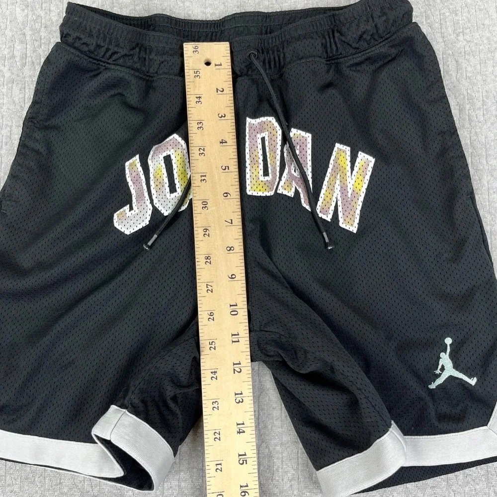 Michael Air Jordan Mesh Basketball Shorts Men S Black Jumpman Graphic Athletic